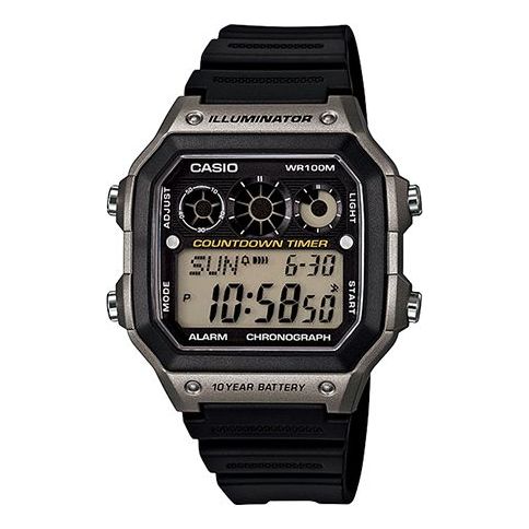CASIO G Shock Waterproof Mens Black Digital AE-1300WH-8A