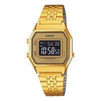 CASIO Classical Vintage Square Waterproof Unisex Mens Gold Digital LA680WGA-9B