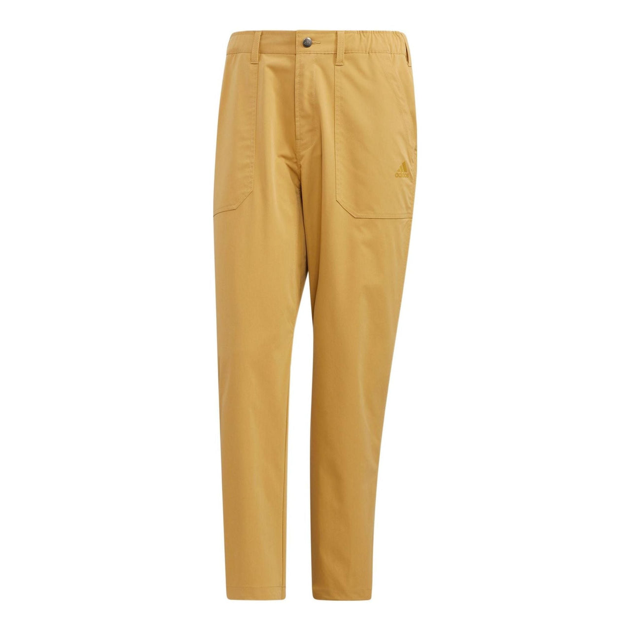 adidas Solid Color Straight Sports Pants Men's Gold Color HP1386