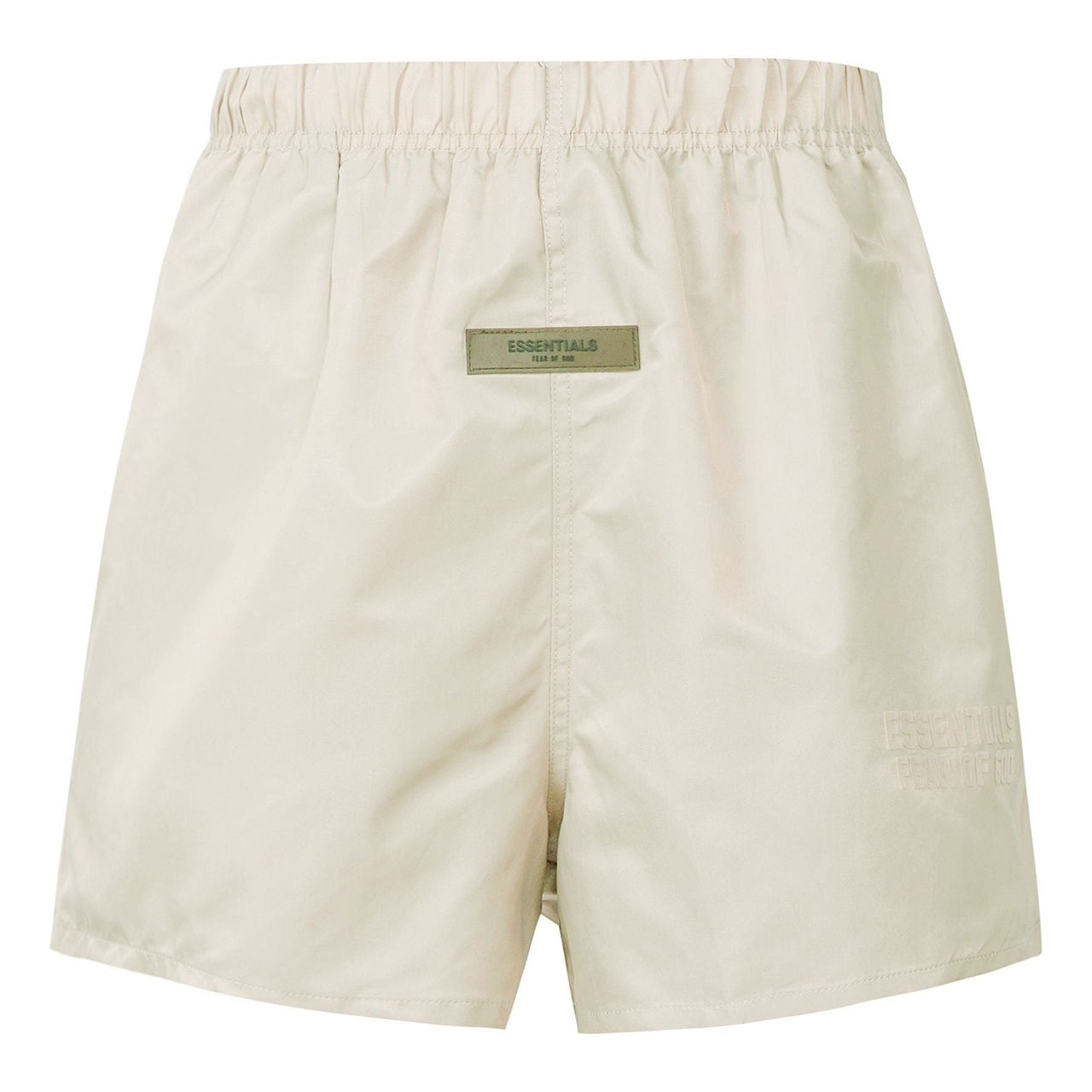 Fear of God Essentials FW22 Nylon Running Shorts Egg Shell FOG-FW22-37