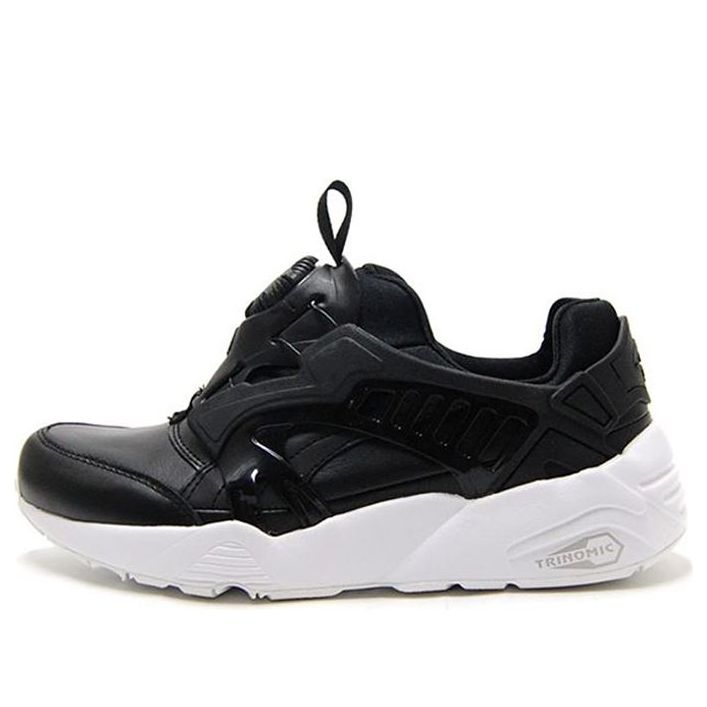 PUMA Disc Blaze Leather Running Shoes Black/White 361979-01