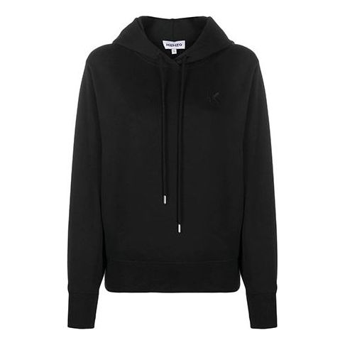 (WMNS) KENZO Fashion Cozy Hoodie Black FA62SW8704MD-99