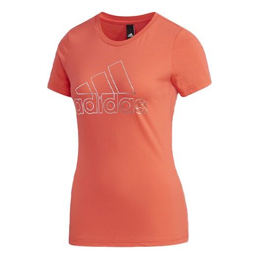 (WMNS) adidas Sports Stylish Pullover Round Neck Short Sleeve Pink FJ1108
