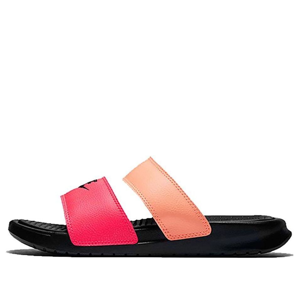 (WMNS) Nike Benassi Duo Ultra Slide 'Racer Pink Sunset Glow' 819717-602