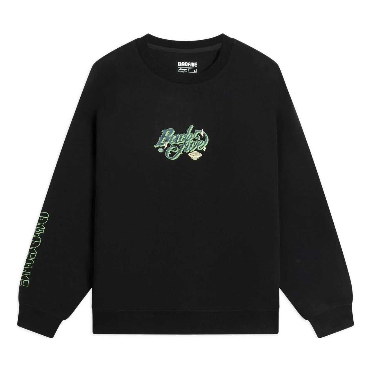 Li-Ning BadFive Graphic Sweatshirt 'Black' AWDS653-1