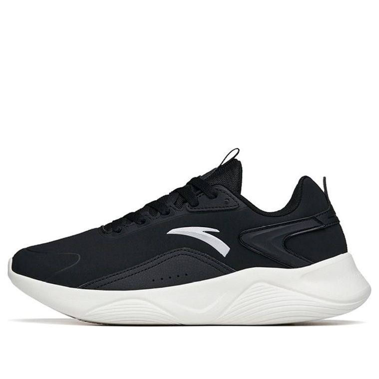 ANTA Leather Running Shoes 'Black White' 112215571-6