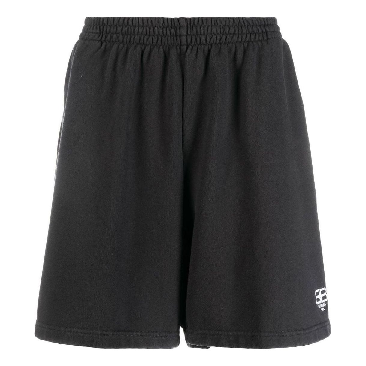 Balenciaga BB Paris Icon Sweat Shorts 'Black' 676137TMVG69034