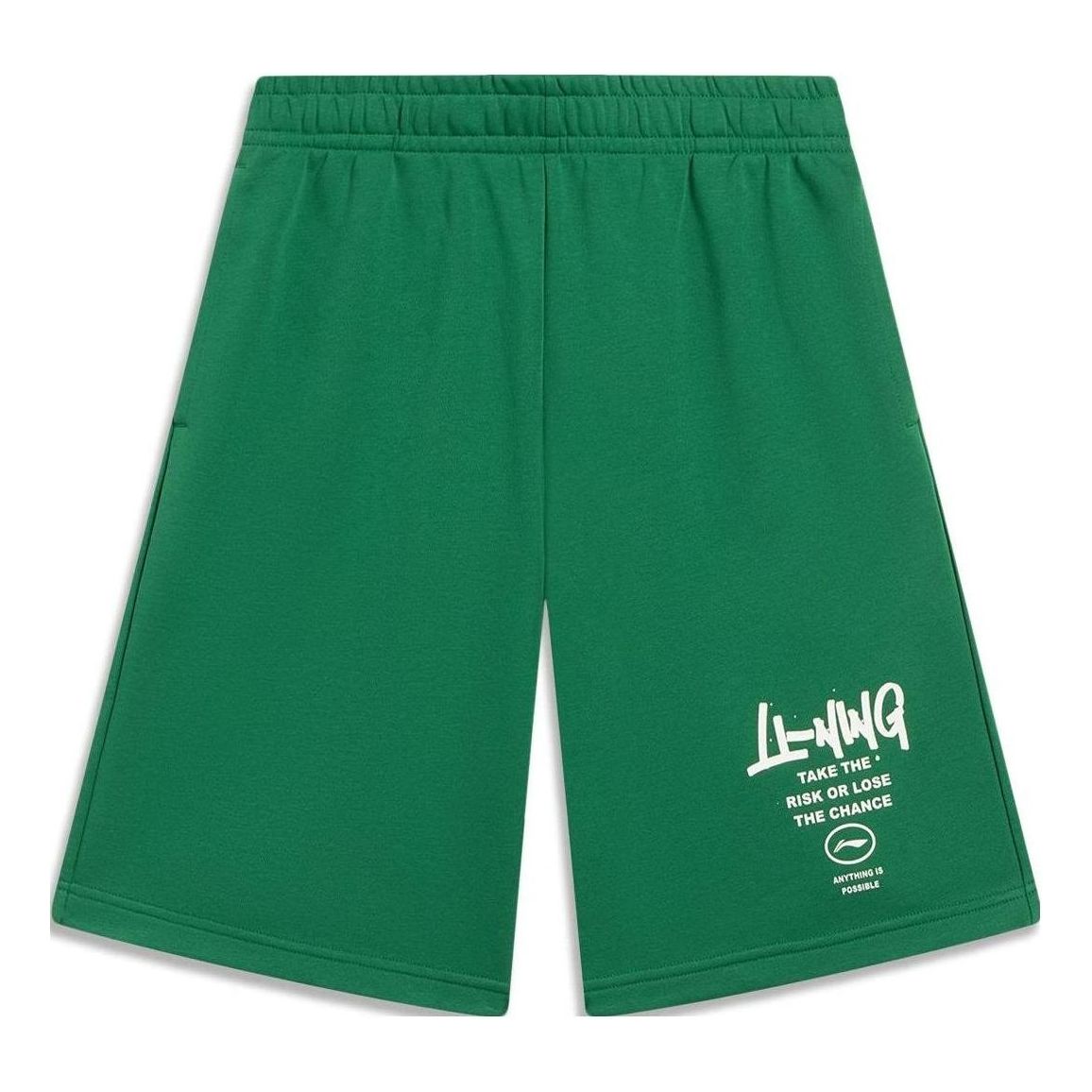 Li-Ning Anything Is Possible Graphic Straight Shorts 'Green' AKST593-3