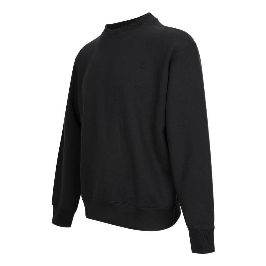 Men's adidas C Crew Casual Breathable Round Neck Sports Pullover Black H09179