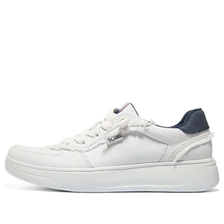 (WMNS) Skechers BOBS Casual Sneakers 'White Navy' 114421-WMLT