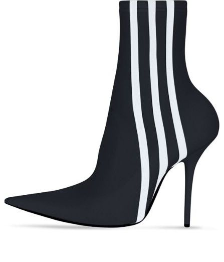 (WMNS) Balenciaga x adidas originals Knife 110mm Booties 'Black' 724073W2ES11090