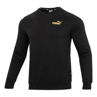 PUMA Ess Metallic Logo Sweater 'Black' 674346-01