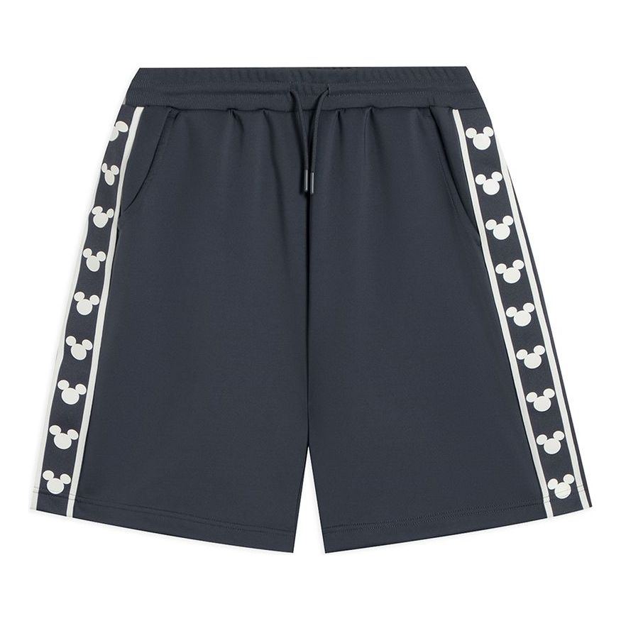 Li-Ning x Disney Graphic Striped Shorts 'Dark Grey' AKSR531-8