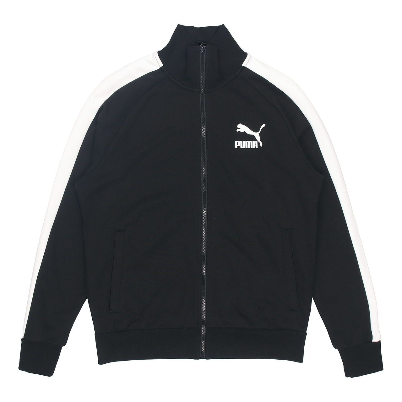 PUMA Casual Sports Splicing Classic Stand Collar Jacket Black 532935-01