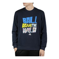 adidas Basketball Sports Round Neck Pullover Navy Blue FK6473