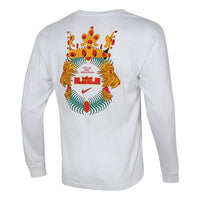 Men's Nike Lbj Nk Lion Ls Max90 Tee Alphabet Printing Sports Round Neck Long Sleeves White T-Shirt DM2465-100