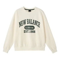 (WMNS) New Balance Classic Running Sweatshirt 'White Green' AWT31356-CIC