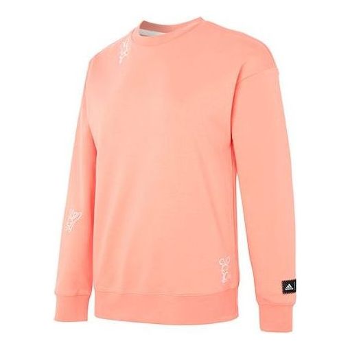 (WMNS) adidas Graphic Sweaters 'Orange' HZ3003
