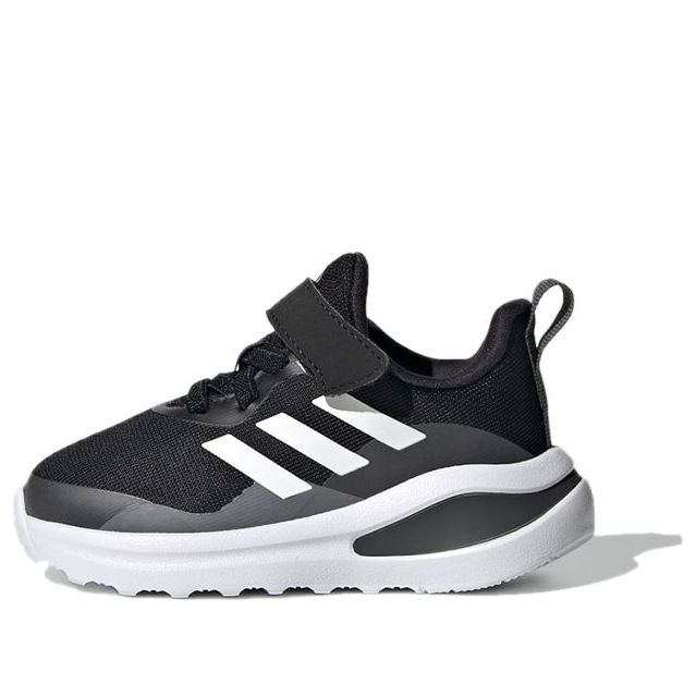 (TD) adidas Fortarun Elastic Lace Top Strap 'Black White' FZ5499