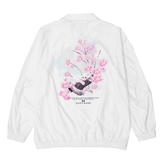 Li-Ning Sakura Graphic Loose Fit Jacket 'White' AFDS943-3