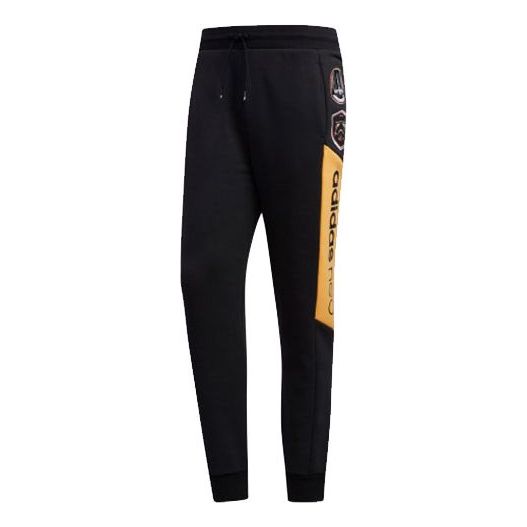 adidas neo M Sw Tp Star War Logo Fleece Lined Casual Sports Pants Black EI4545