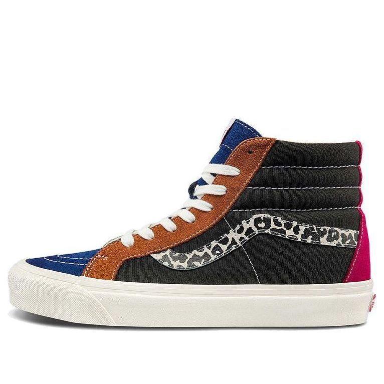 Vans Unisex Anaheim Factory Sk8-hi 38 Dx High-Top Sneakers Black/Blue/Brown VN0A5KRI96M