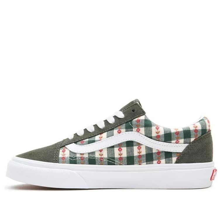 Vans Old Skool 'WhiteGreen Plaid' VN0A3WKT4RU
