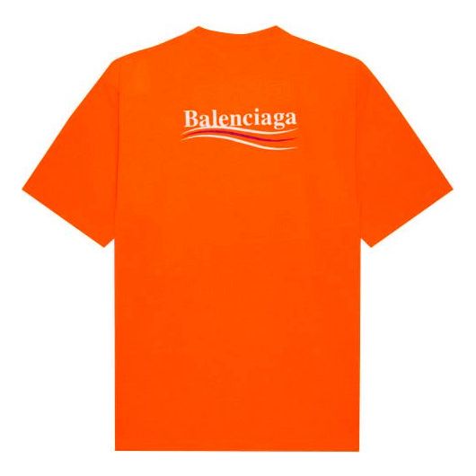 Balenciaga Large Fit T-Shirt 'Fluo Orange' 641675TKVE87073