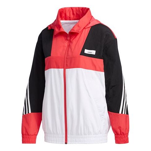 (WMNS) adidas neo Printing Hooded Jacket Pink FU1069