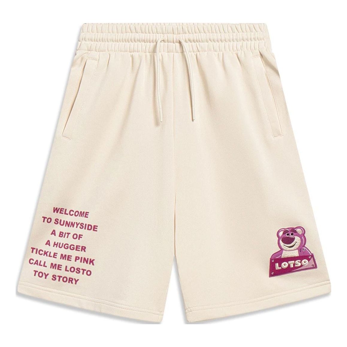 (WMNS) Li-Ning x Disney Toy Story Graphic Shorts 'Beige' AKST646-2