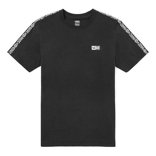 (WMNS) Vans Alphabet Printing Side Short Sleeve Black VN0A4MN2BLK