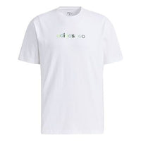adidas neo Ss May Tee 2 Logo Short Sleeve Men's White GP4826