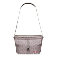 Air Jordan Buckle Brand Logo Casual Shoulder Bag Messenger Bag Large Capacity Gray DV5362-001