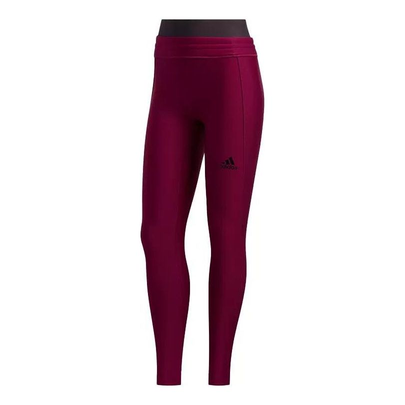 (WMNS) adidas Sports Leggings Deep-Wine FT7021