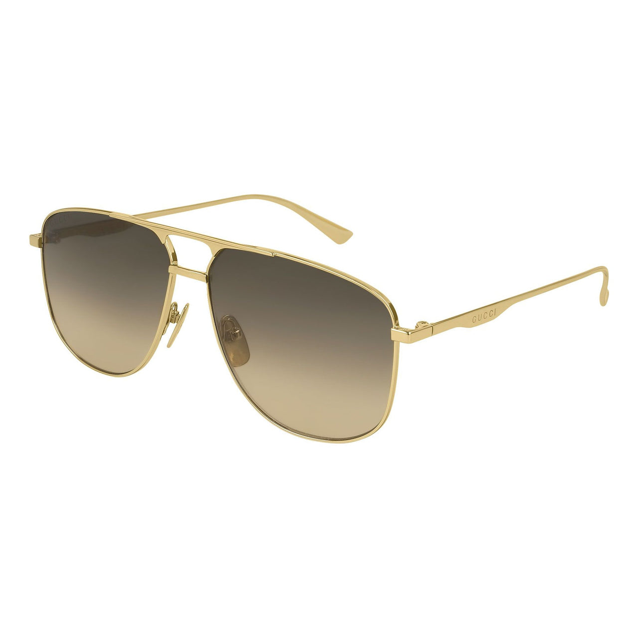 Gucci Series Business travel Version Lens aviator Sunglasses Gold Color GG0336S-001