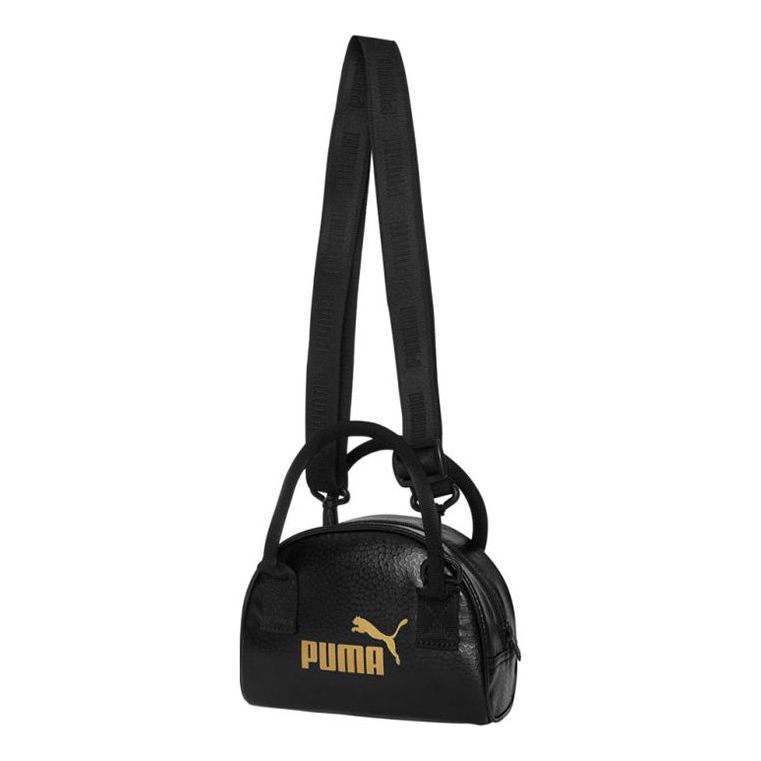 (WMNS) PUMA Core Up Mini Grip Bag 'Black Gold' 078308-01