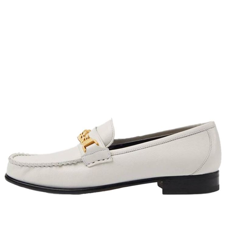 (WMNS) Gucci Chain Loafers Shoes White 645445-16M00-9050