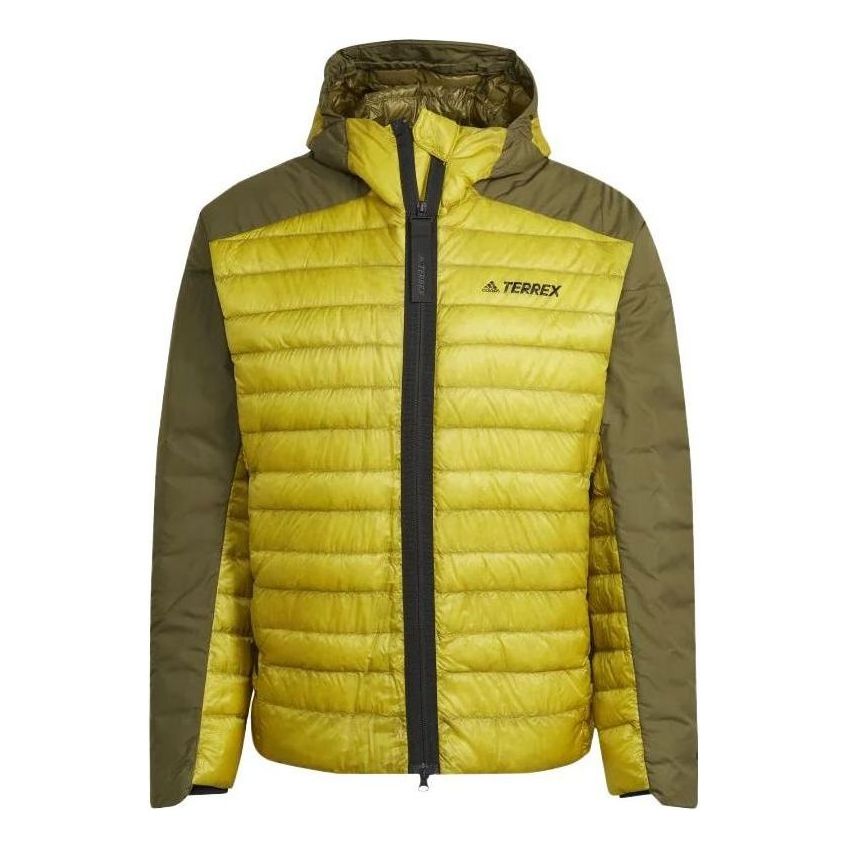 adidas Terrex MYSHELTER Down Hooded Jacket 'Green' HH9215