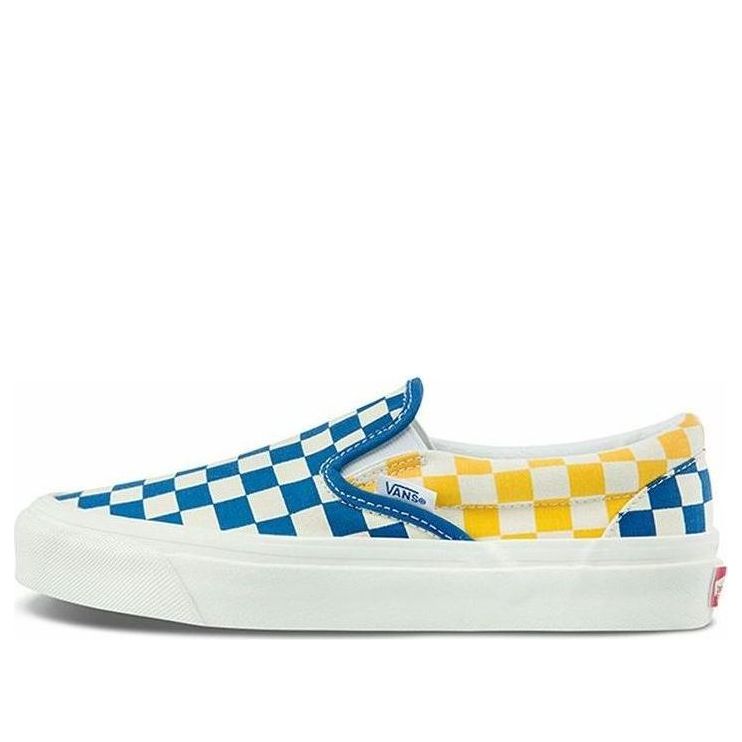 Vans Style 98 Checkboard Yellow Blue VN0A3JEX45U