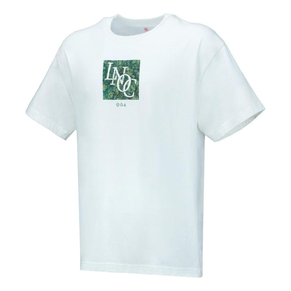 Li-Ning Printed Graphic Crew Neck T-shirt 'White Green' AHST129-1