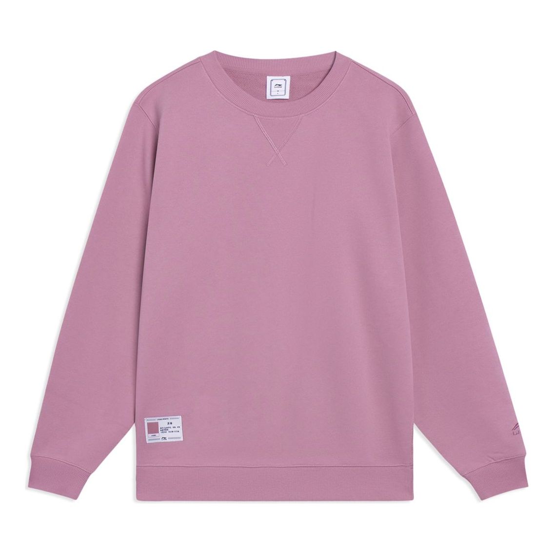 Li-Ning Lifestyle Crew Neck Pullover 'Pink' AWDT073-9