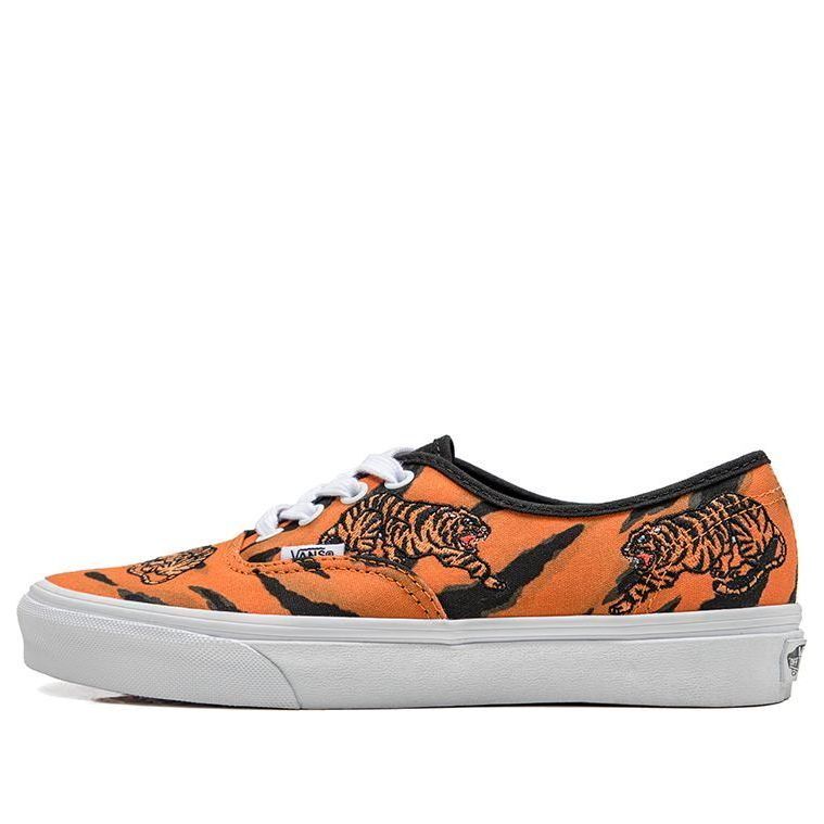 Vans Unisex Authentic Low-Top Sneakers Black/Orange VN0A5KRDORA