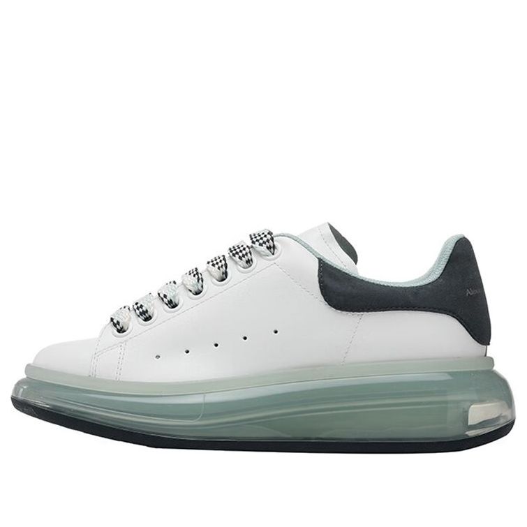 (WMNS) Alexander McQueen Transparent Sole Oversized Sneakers 'White Green' 666893WHXMA9995