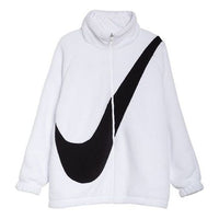 (WMNS) Nike Big Swoosh Reversible Fur Jacket 'Black White' CI8938-100