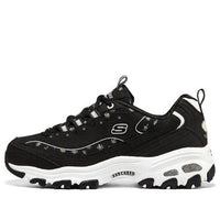(WMNS) Skechers D'lites 1.0 Sneakers 'Black' 896180-BKW