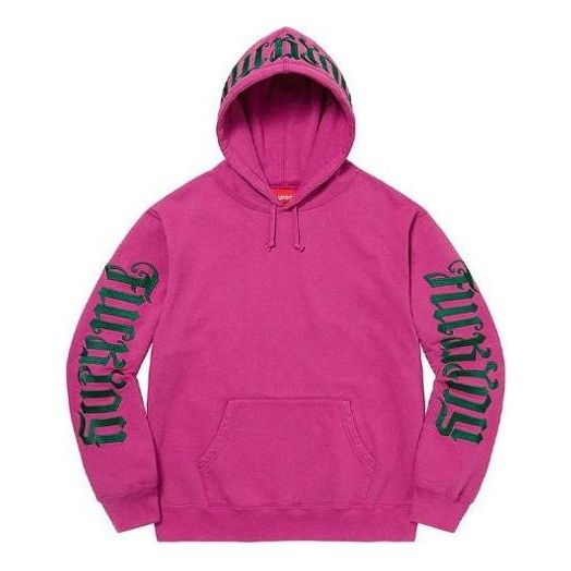 Supreme Ambigram Hooded Sweatshirt 'Pink Green' SUP-SS22-170