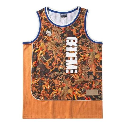 Li-Ning BadFive Graphic Basketball Jersey 'Orange Multi' AAYR001-2