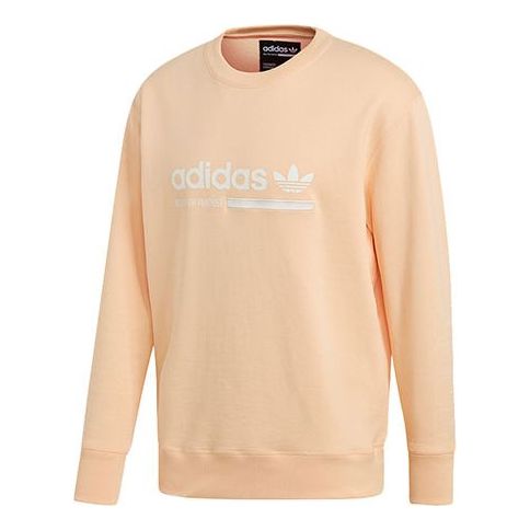 adidas originals Kaval Crew Casual Cozy Round Neck Pullover Orange EB4092