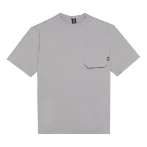 New Balance Logo Crew Neck Tee 'Grey' AMT22364-SDE