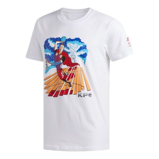 adidas x Marvel KP THOR The Avengers Basketball Short Sleeve White FI6374